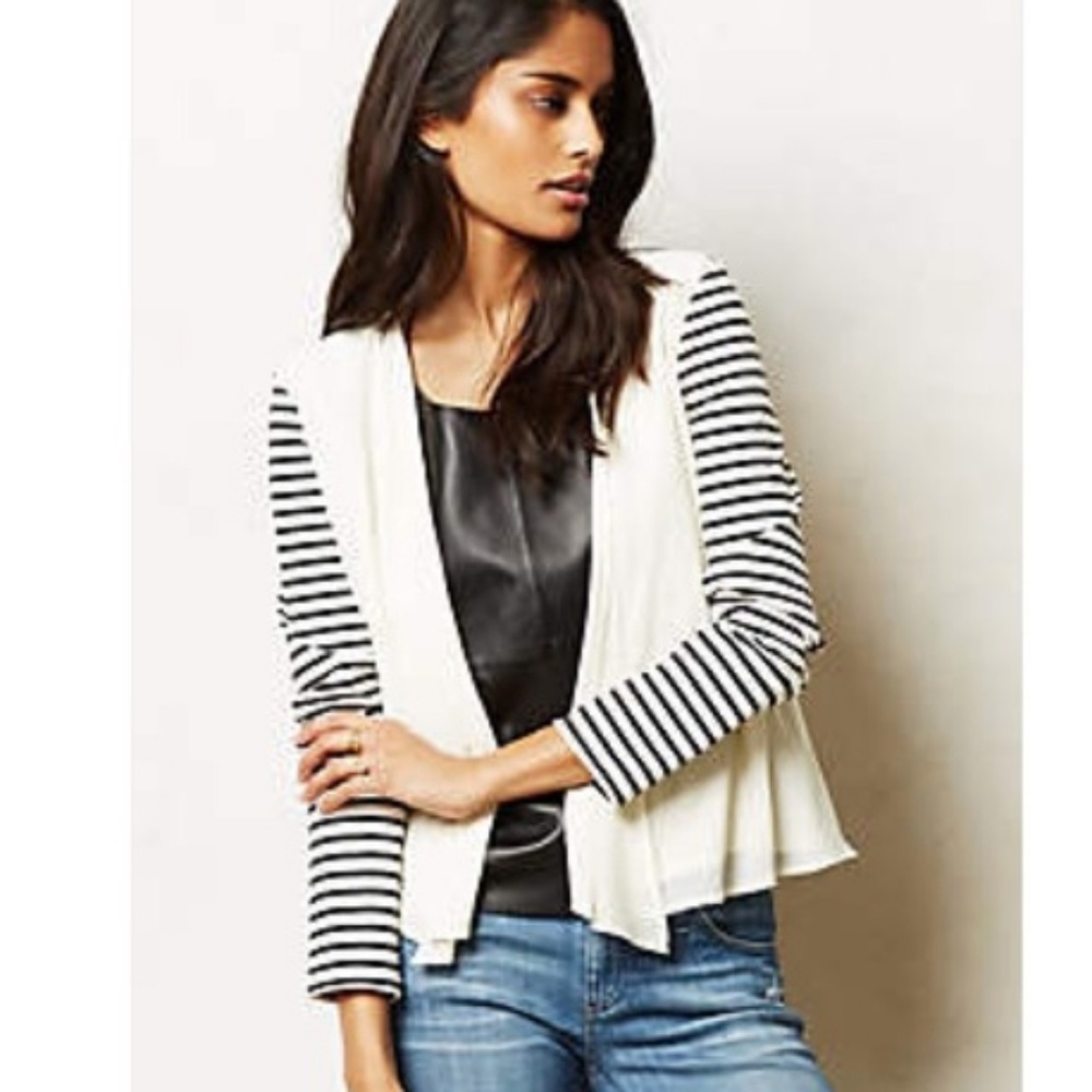 Anthropologie striped cardigan
